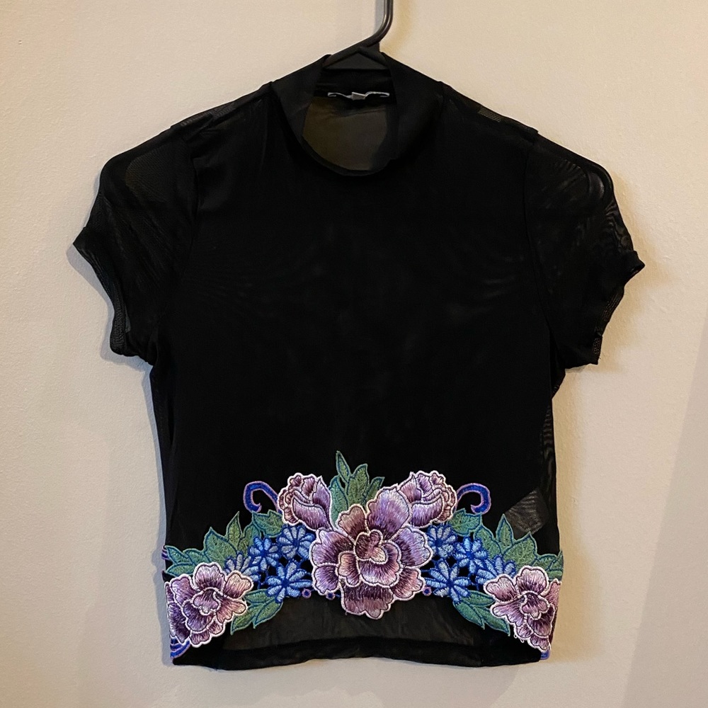 Charlotte Russe Mesh Top